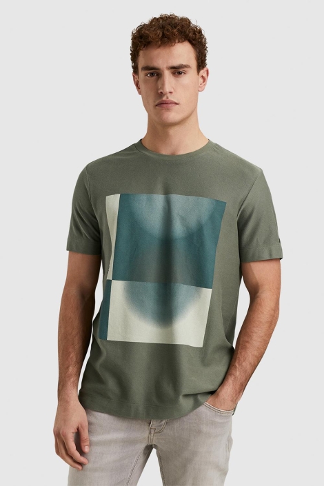 Cast Iron short sleeve r-neck regular fit tw